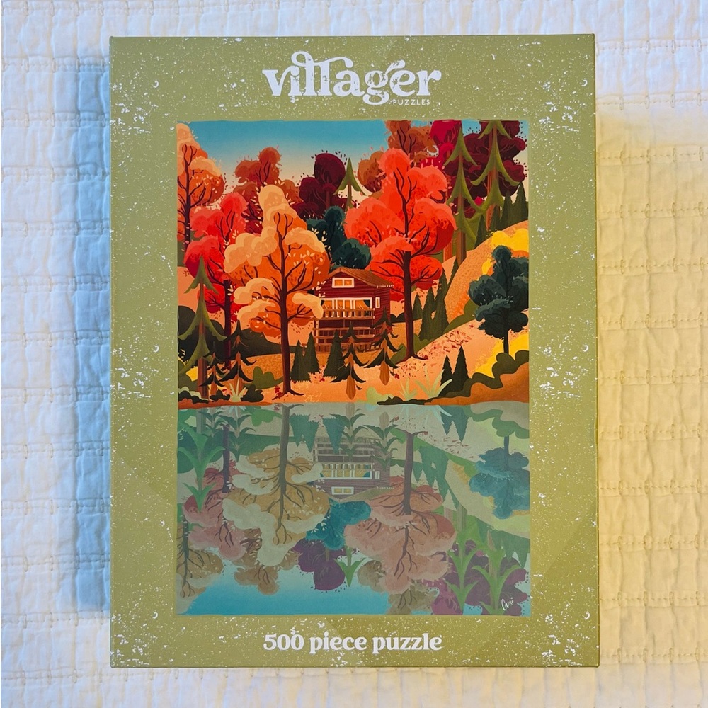 Villager Muskoka Leaves 500 Piece Puzzle, Vibrant Autumn Retreat Puzzle